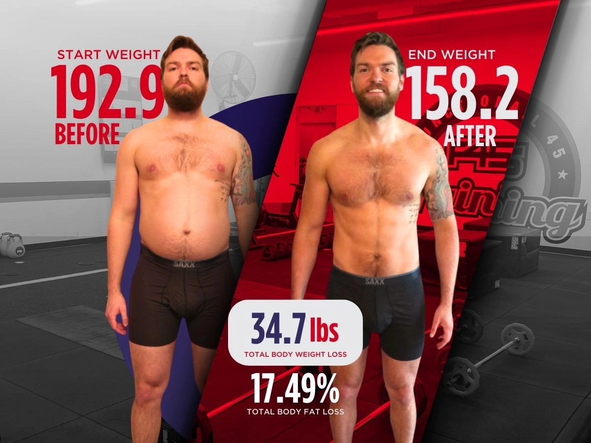 F45 member before and after transformation 2